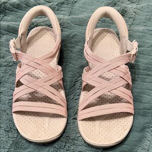 Skechers Slip in Hands Free Women's Blush Strappy Sandals
